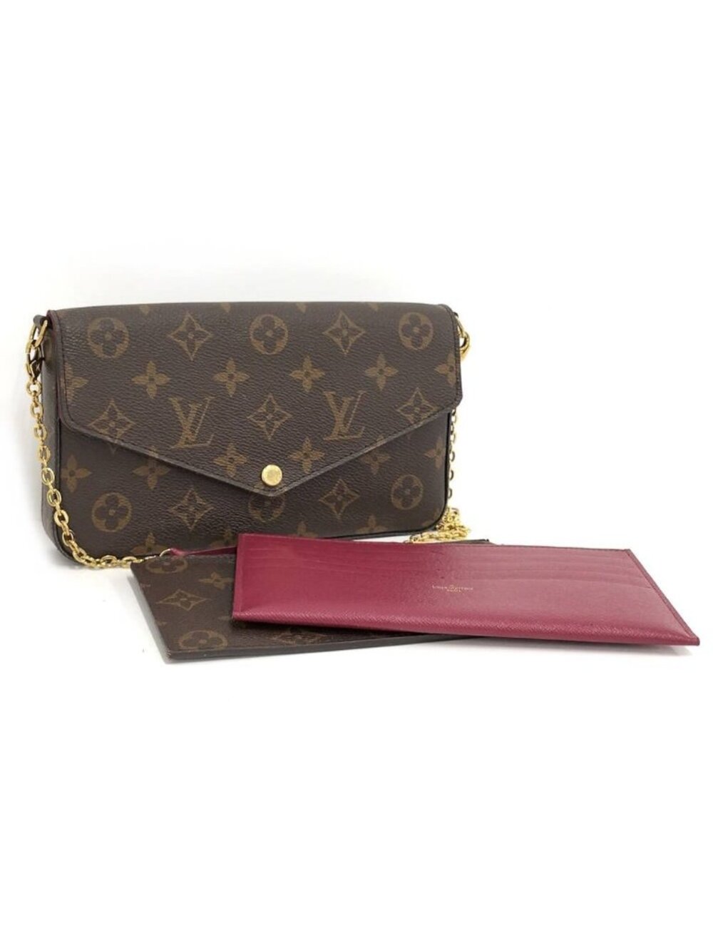 Louis Vuitton Pochette Felicie Monogram Fuchsia